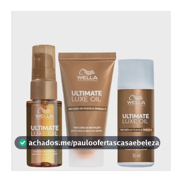 Kit Wella Professionals Ultimate Luxe Oil Mini Trio (3 Produ