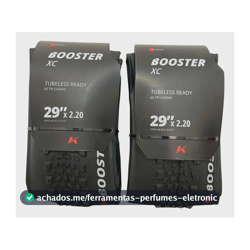 Par Pneus Bike Mtb Tubeless Kenda Booster Xc 29x2.20 Kseries Preto