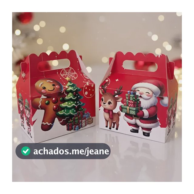 40 Maletinhas Natal Lembrancinha Natalinha Cliente Vermelho
