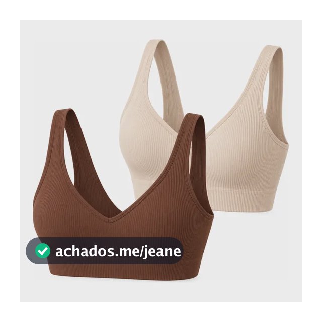 Kit 2 Top Canelado Poliamida Do P Ao Gg Academia Com Fecho