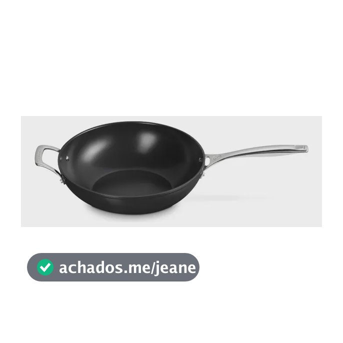 Wok Le Creuset 30cm Non-Stick Ceramic Essential com Alça