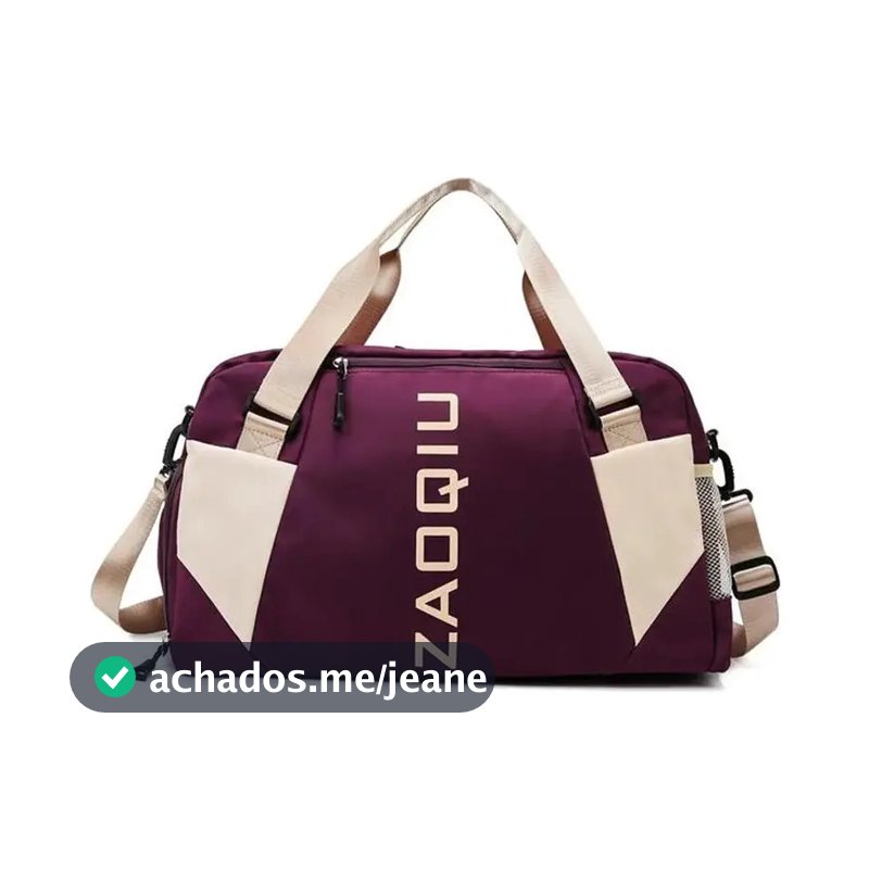 Bolsa Mala De Mão 10kg Feminina De Bordo Viagem Grande Cor Vinho