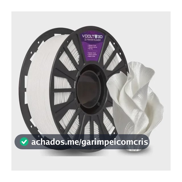 Filamento Pla Branco Off White Evo 1kg Voolt3D Impressão Fabricação Nacional Imprimir Peças 3D