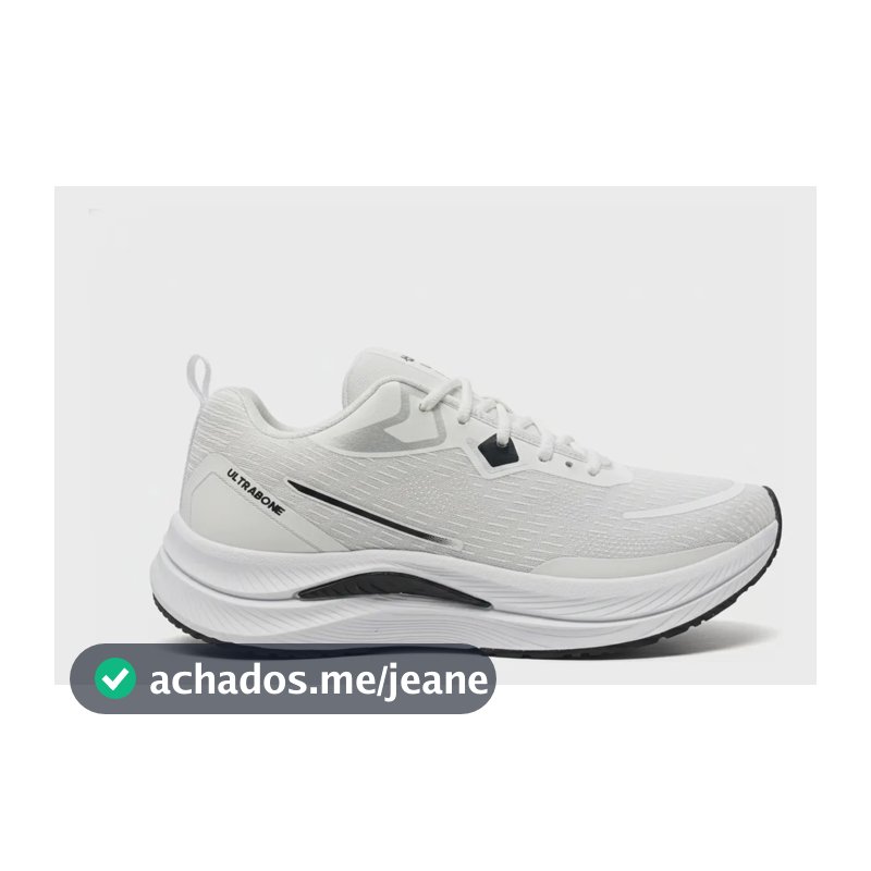 Tênis Feminino Esportivo Caminhada Academia Corrida Treino Branco 35,0 Br