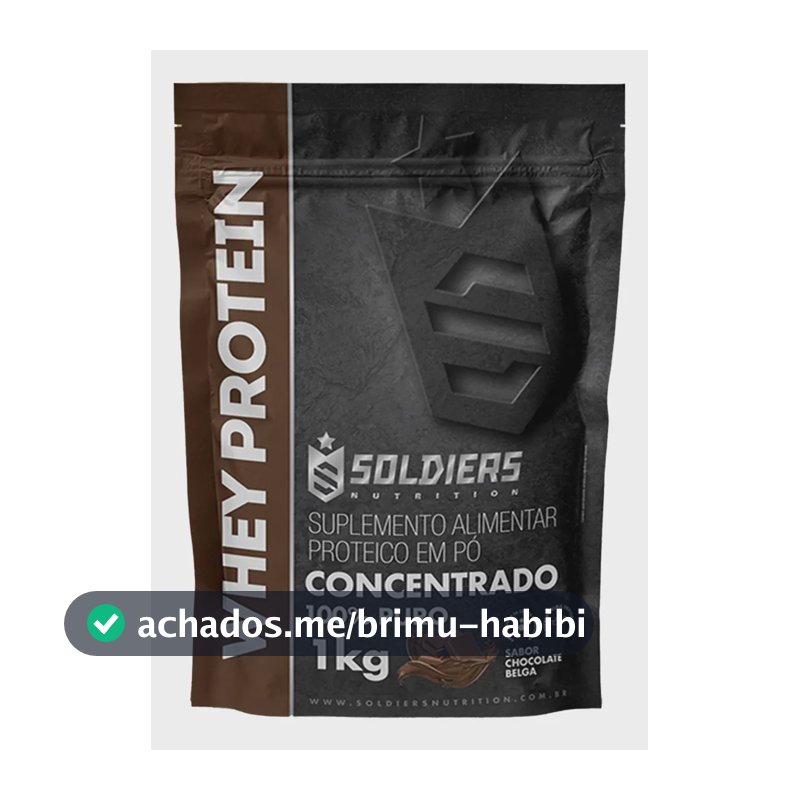 Proteína Soldiers Nutrition Suplementação Whey Protein em pó sabor Chocolate x 1kg