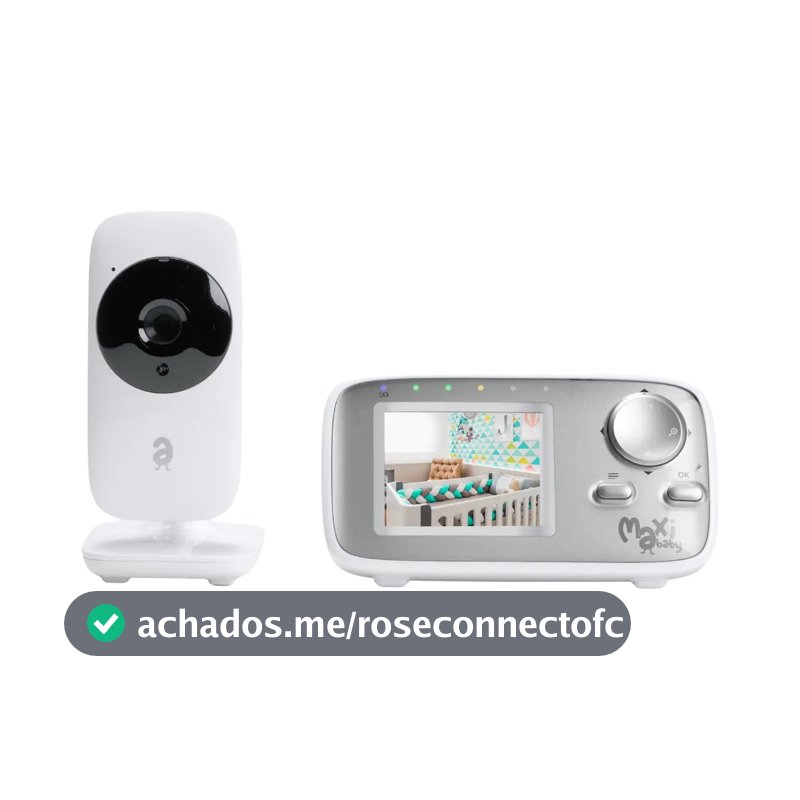 Babá Eletrônica Monitor 2.4 Sem Fio Zoom Baby On Maxi Baby