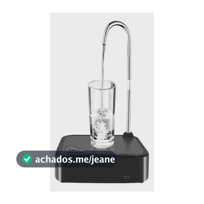 Bomba Dispensador De Água Elétrica Automática Recarregável Preto Ou Branco
