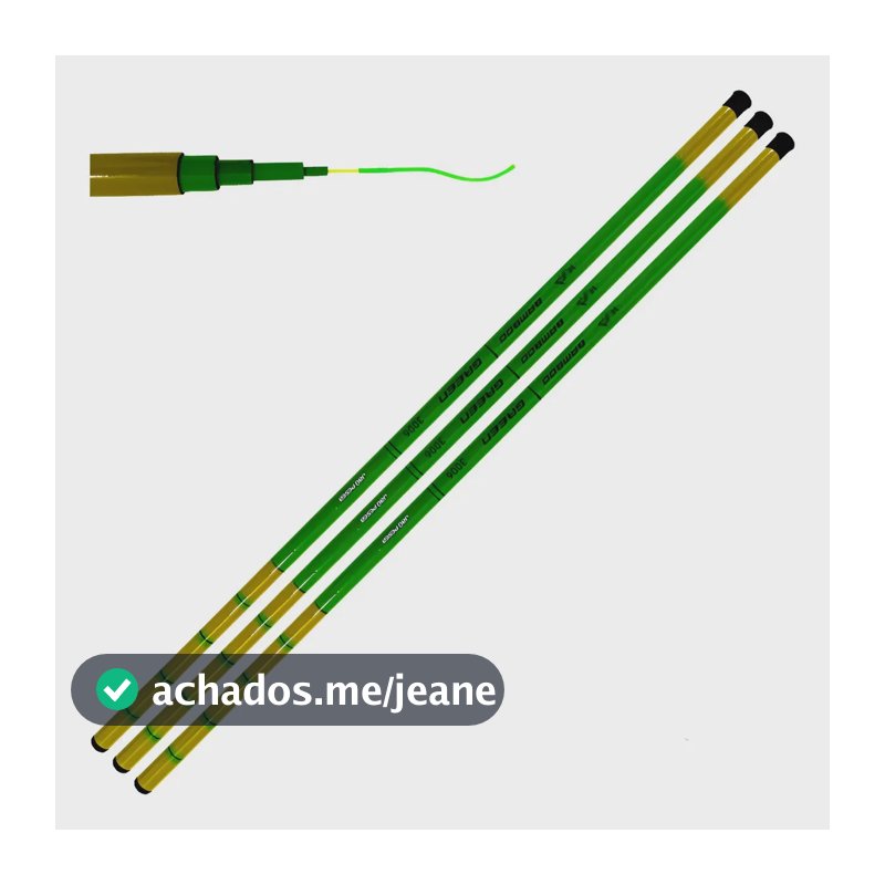 Kit 03 Varas Telescópica Jp Bamboo Strong Green 3.00m