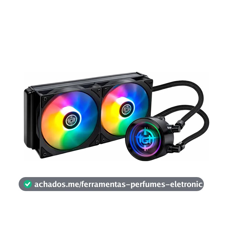 Water Cooler TGT Spartel V2 Preto Rainbow 240mm com TDP 260W