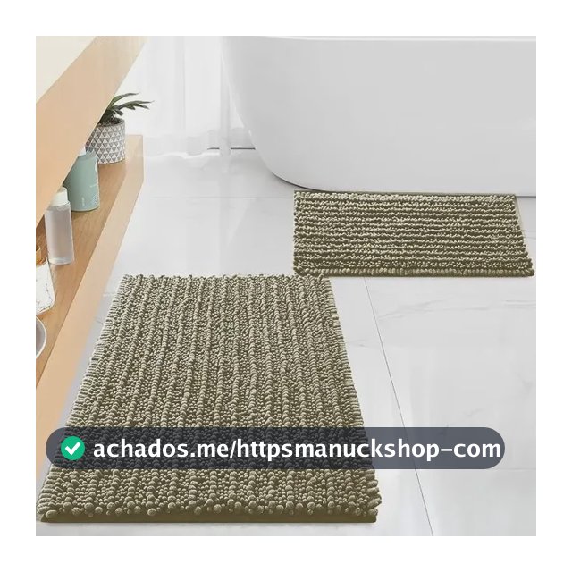 2 Tapetes De Banheiro Macarrãozinho Bolinha Antiderrapante