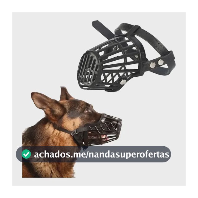 Focinheira Cachorro Confortavel Porte Medio Grande Pequeno
