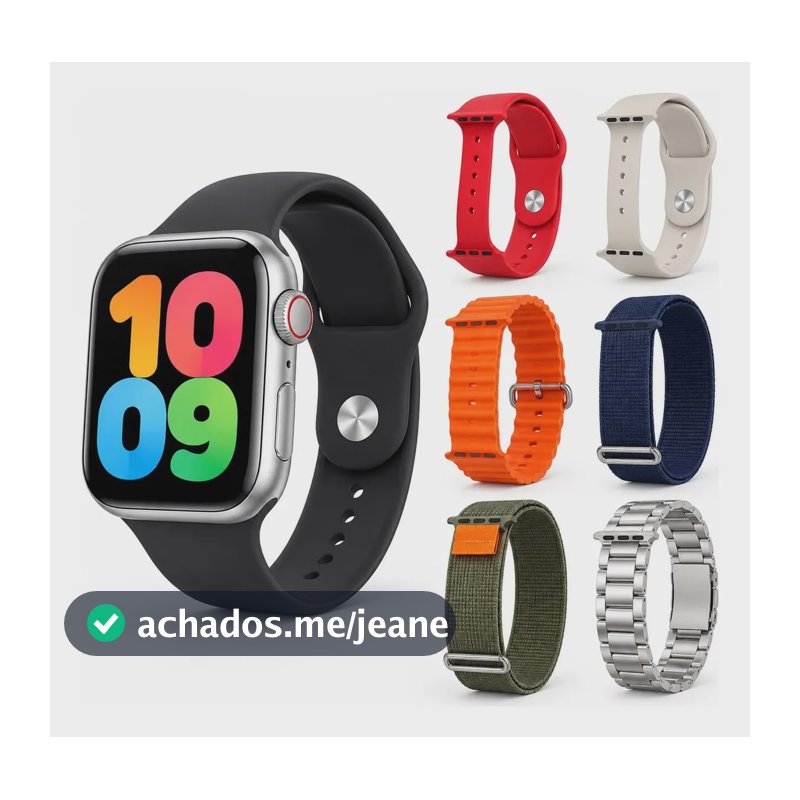 Relógio Smartwatch Basike Prime Fitness W57 Pro max Tela touch HD De 2.01 com 7 pulseiras+capa