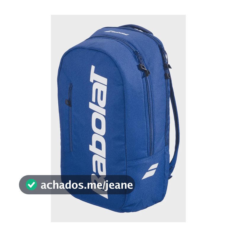 Raqueteira Babolat Lite Azul para 1 Raquete e 2 Compartimentos