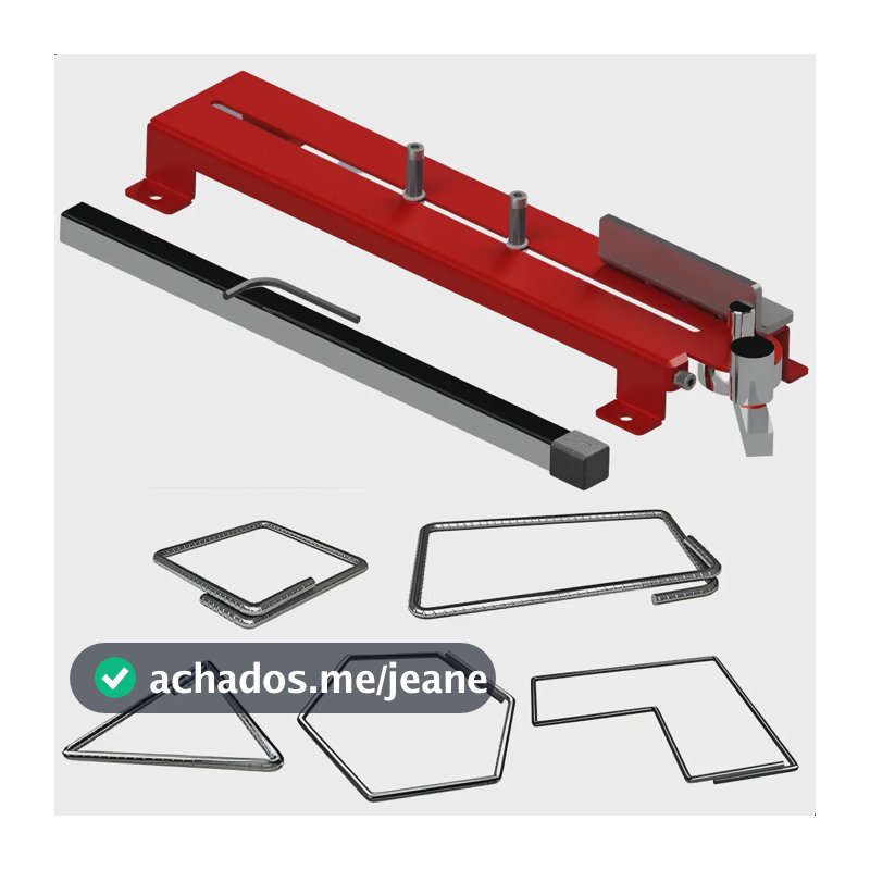 Dobradeira Manual para Estribo 3/8 10 mm Onna - Máquina Ferramenta para Dobra de Vergalhão e Arames