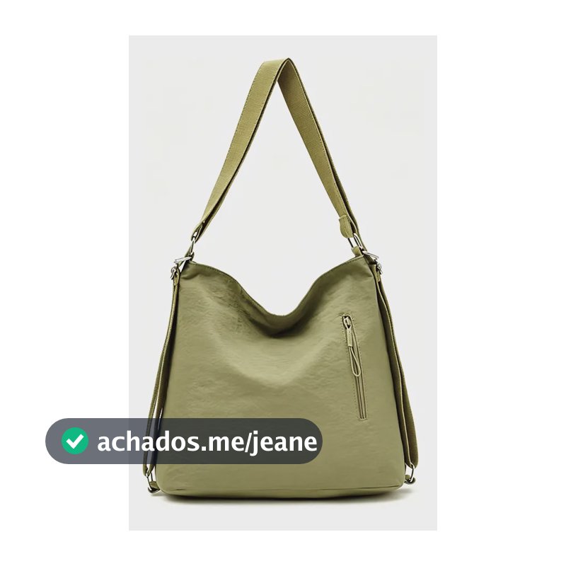 Bolsa Feminina Grande Capacidade E Impermeável Crossbody Verde