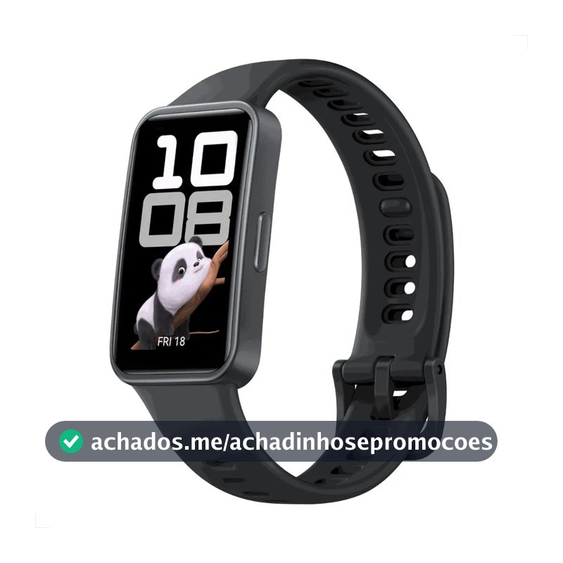 Smartwatch HUAWEI Band 10 Caixa de Polímeros Duráveis Análise do Sono em Nível Profissional Assistente de Bem-estar Emocional Relógio Smartwatch Compatível com Android e iOS Preto