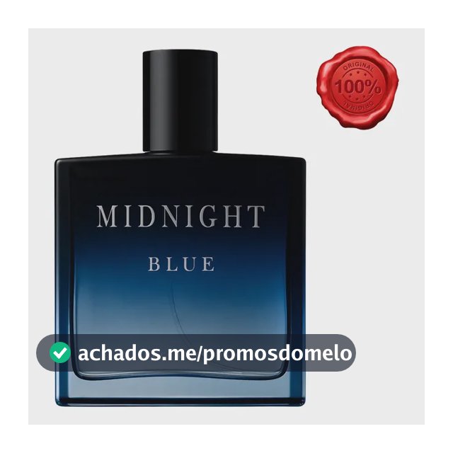 Perfume Masculino Midnight Blue 100ml Alta Performance