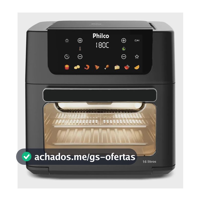 Air Fryer Oven Philco 16L Digital com Visor PAF16C