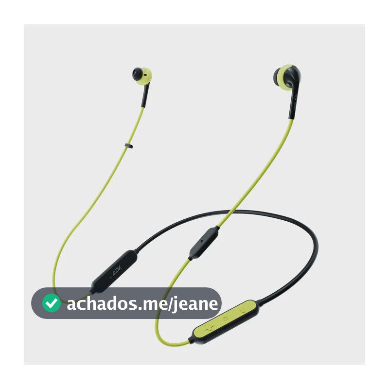 Fone De Ouvido Esportivo Bluetooth Waaw By Alok Move 100ebs Preto E Verde