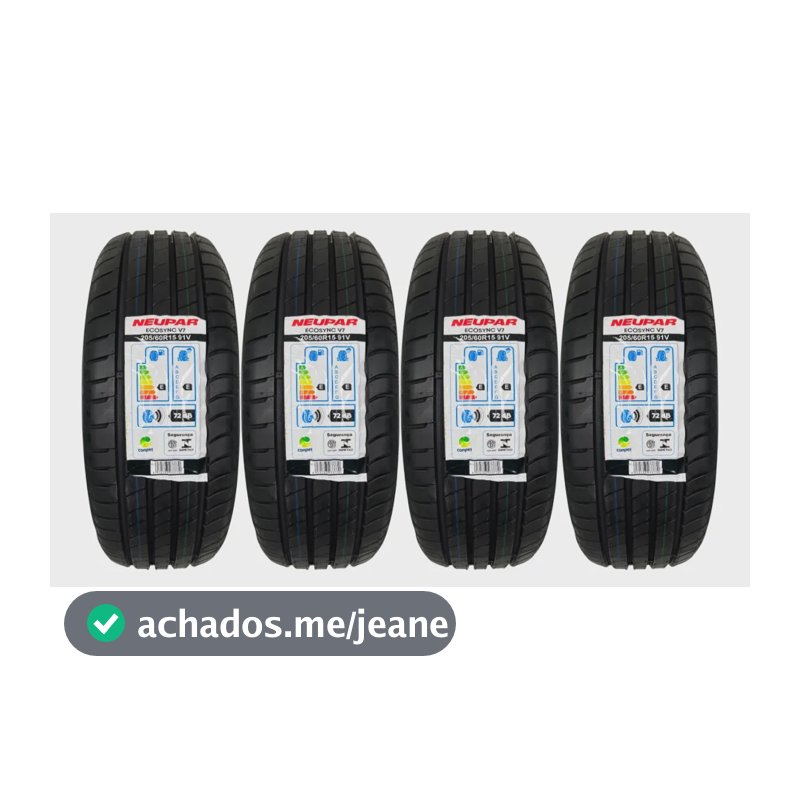 Kit 04 Pneus 205/60r16 92v Neupar Ecosync V7 V