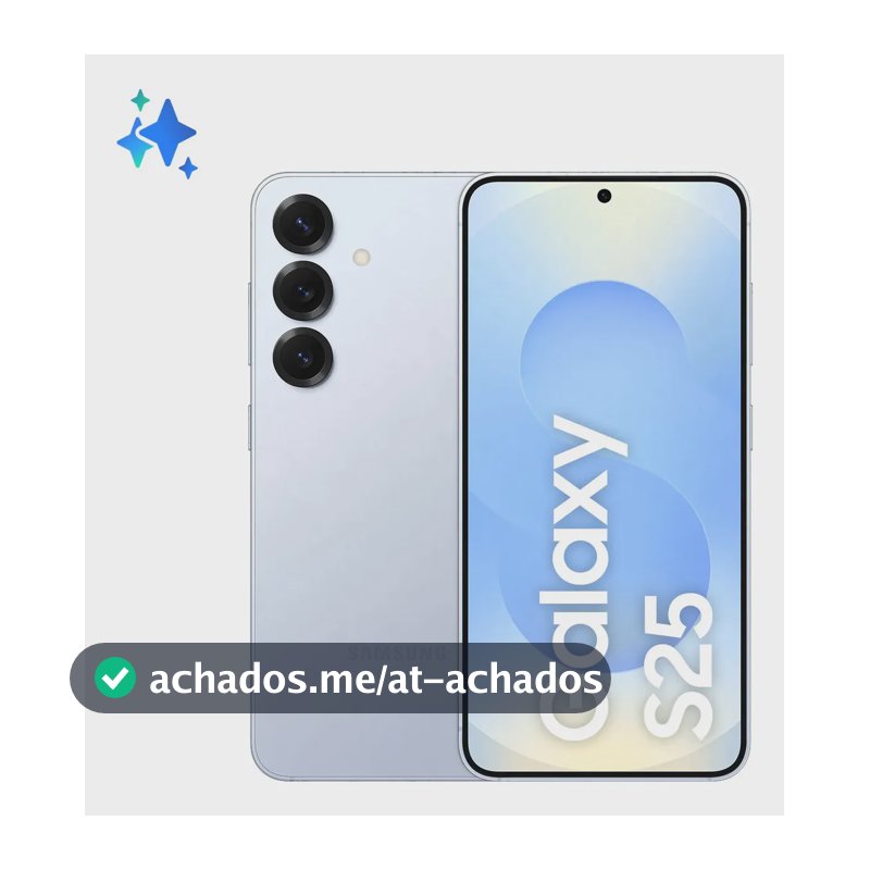 Samsung Galaxy S25 5G, 256GB, 12GB, Câmera Tripla - Azul claro