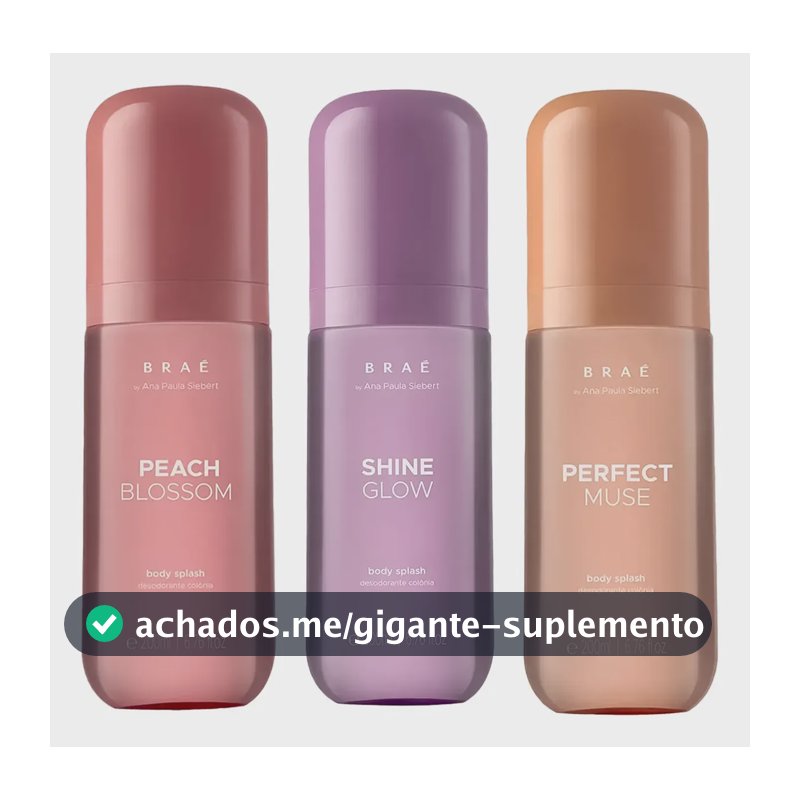 Braé By Ana Paula 3 Body Splash Peach + Perfect + Shine