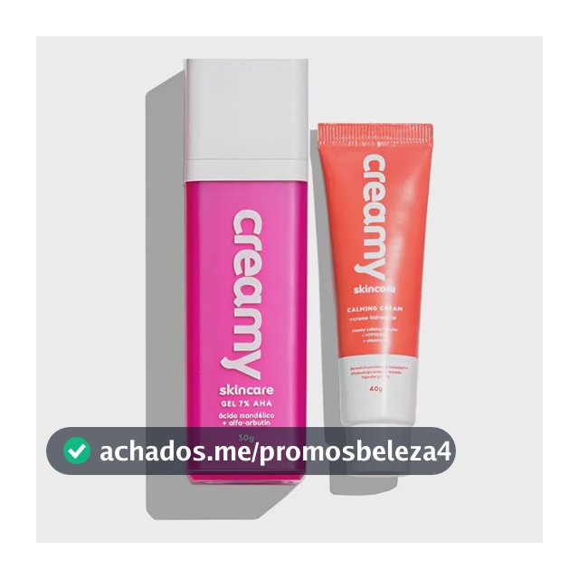 Kit Creamy Anti Manchas E Hidratação - Ácido Mandélico + Calming Cream