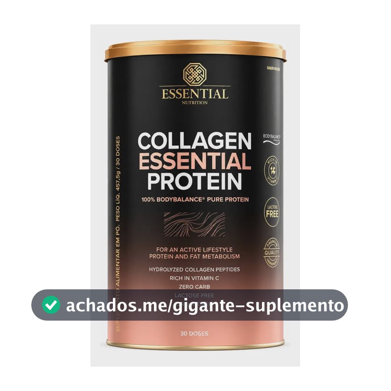 Colágeno Essential Nutrition Bodybalance Essential Protein Neutro 457g em pó Sem sabor x 457.5g