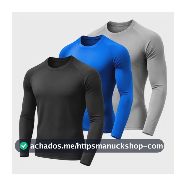 Kit 3 Camisa Proteção Uv  Masculina Segunda Pele Sol