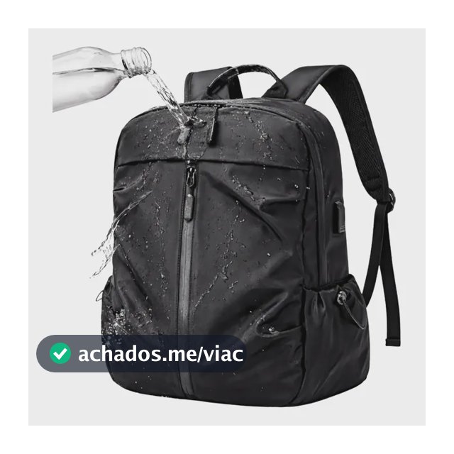 Mochila Masculina Faculdade Impermeável Notebook Entrada Usb