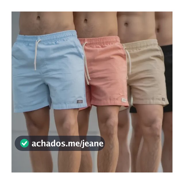 Short Masculino Linho Kit 4 Bermudas Curta Estilo Mauricinho