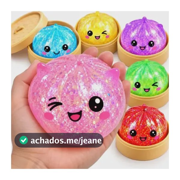 Squishy Brinquedo Antistress Macio Glitter Raro Colecionável Surpresa