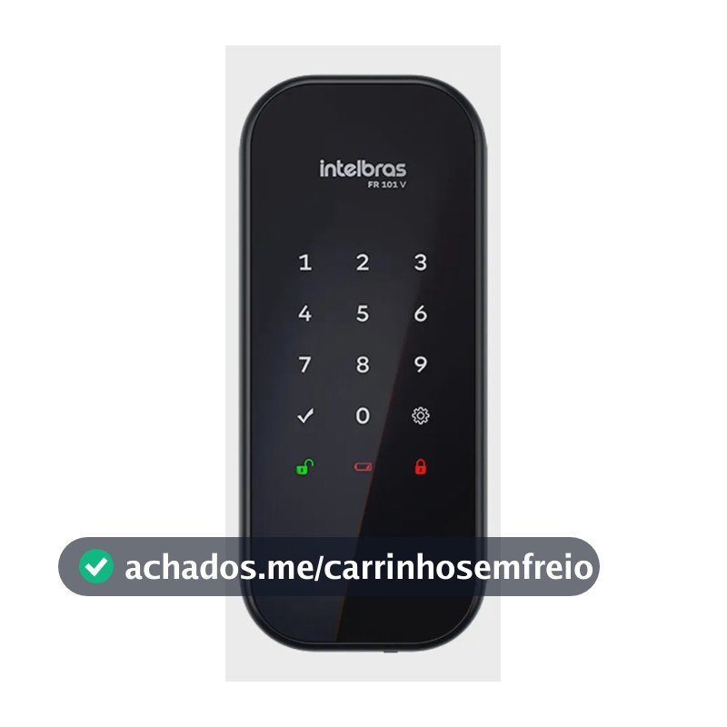 Fechadura Digital De Sobrepor Fr 101 V Preta Intelbras