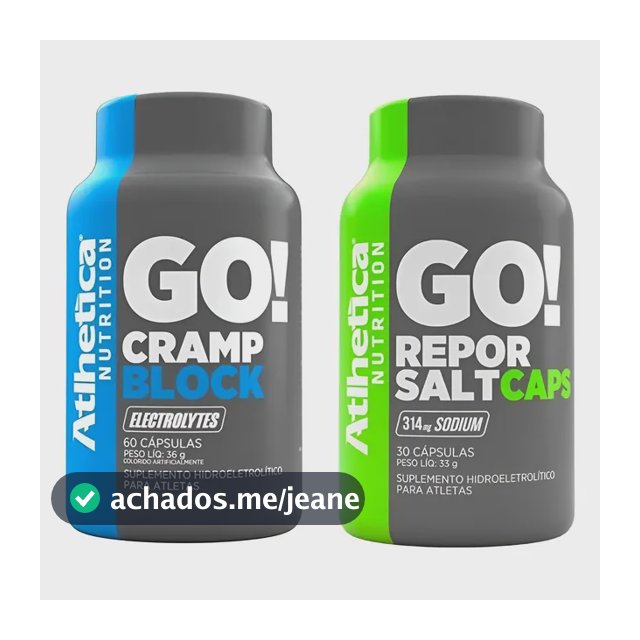Capsula De Sal + Anti Cãimbra Atlhetica Hidreletrolítico Sabor Cápsulas