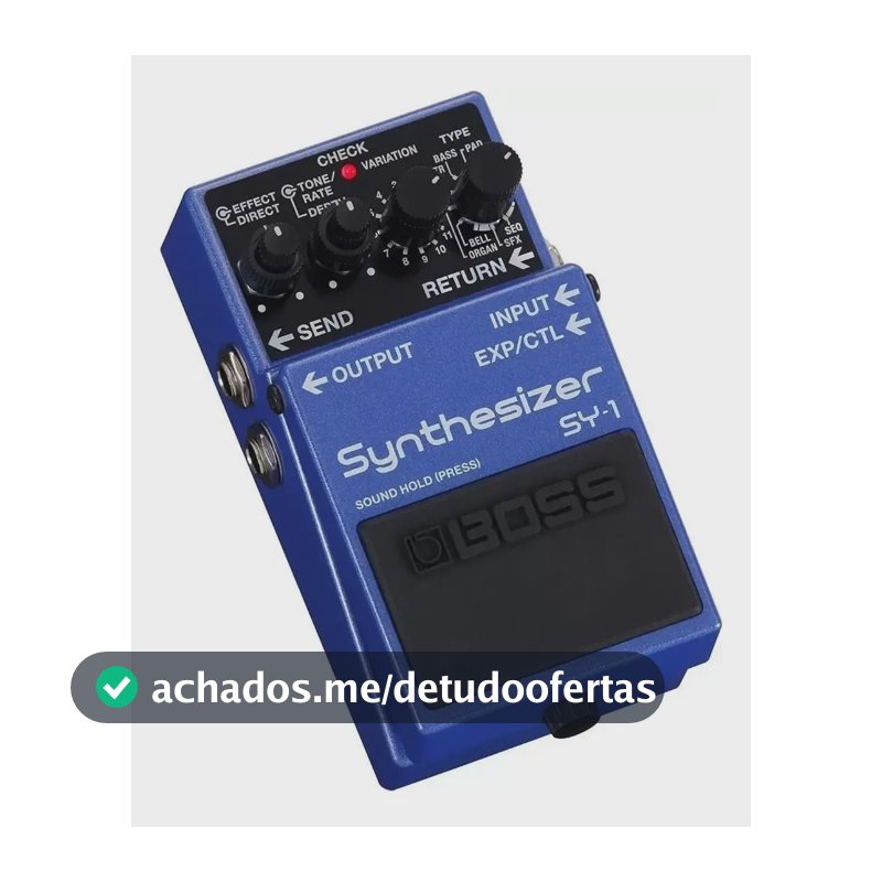 Pedal de efeito Boss Synthesizer SY-1 azul