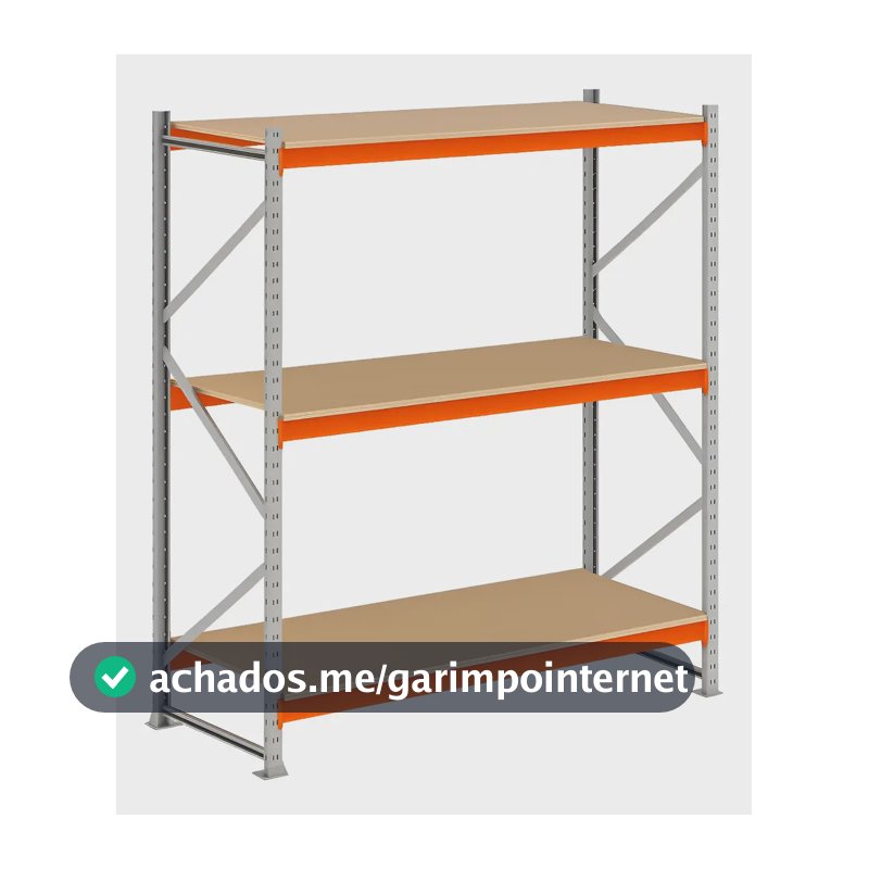 Mini Porta Pallet Palete Inicial Slim Com Mdf Cru 200x120x60 1.2v