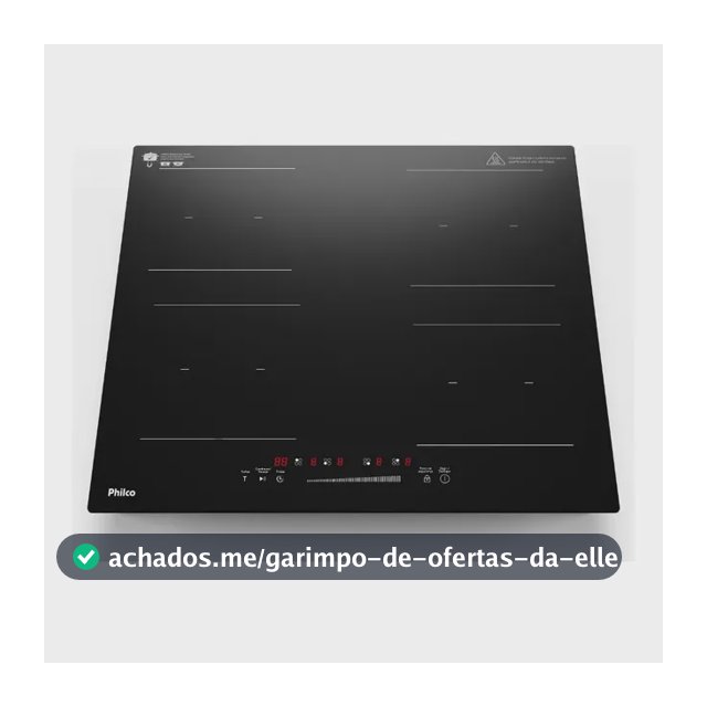 Cooktop De Indução Pctq1 Função Turbo 4 Bocas Philco