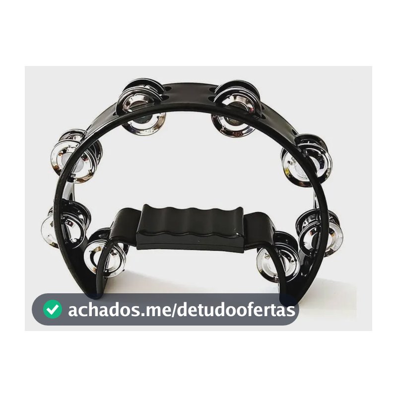 Pandeiro Meia Lua Pandeirola Pandeiro Profissional Preto Diversos Marca Dc Music