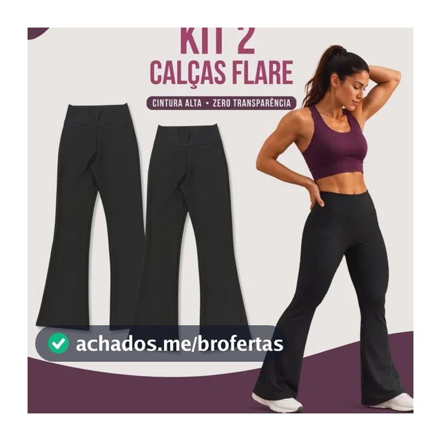 Kit 2 Calça Legging Bailarina Zero Transparência Grossa