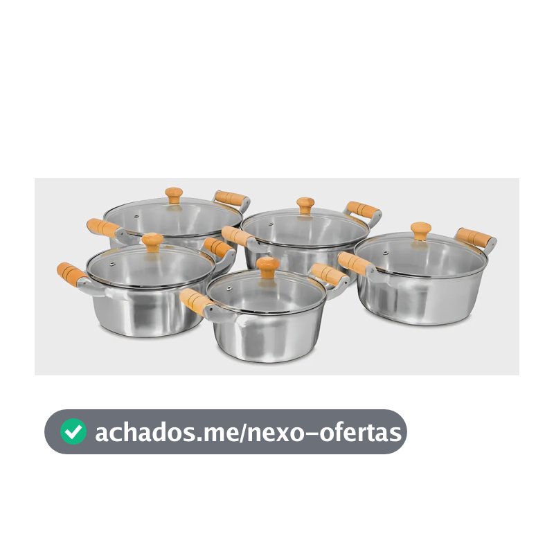 Jogo De Panela Aluminio Fundido Batido Grosso !! Cor Polido