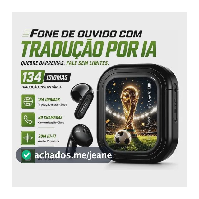 Htc Ne20 Fone Sem Fio In-ear Esportivo Tradutor Ai Tela Lcd