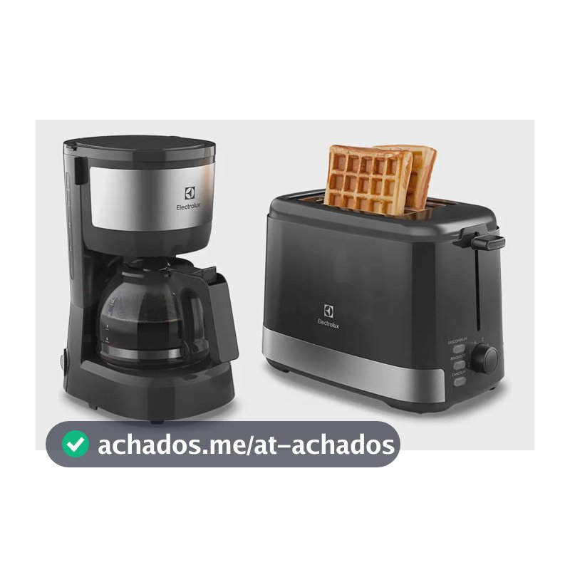 Cafeteira Elétrica Electrolux 15 Xícaras ECM10 + Torradeira 8 Níveis Efficient ETS10 Kit Café da Manhã Electrolux