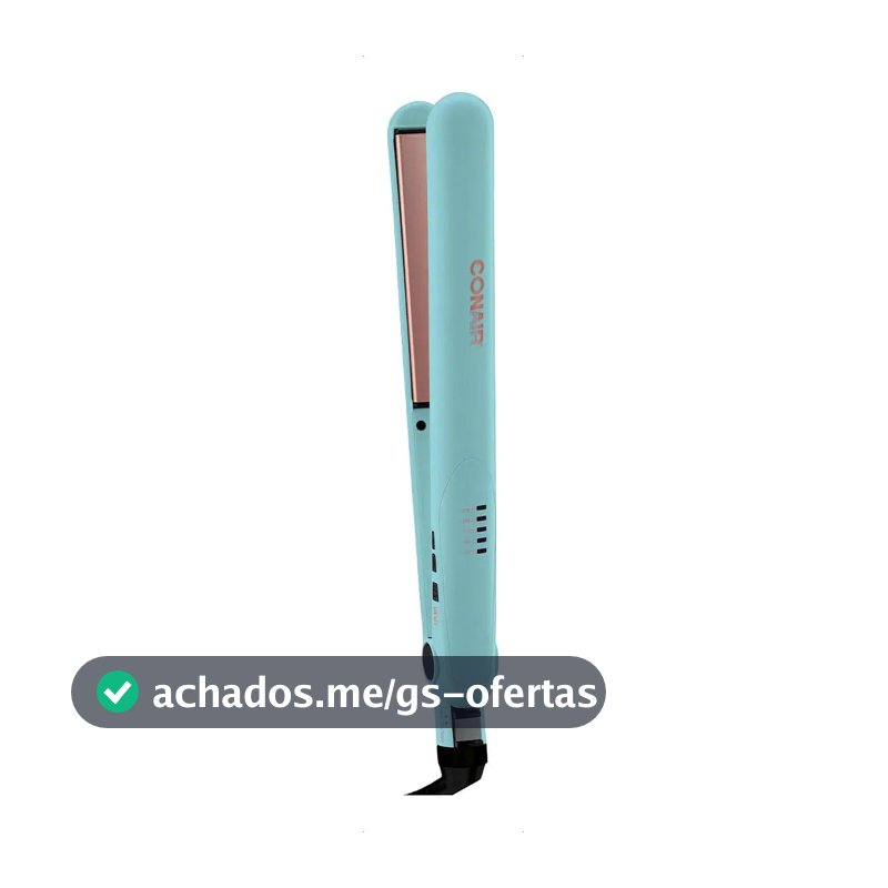 Prancha Conair Infusion Aloe Vera Cor Azul-Celeste Bivolt