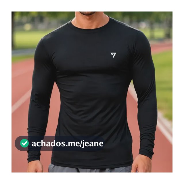 Camisa Térmica Masculina Segunda Pele Proteção Solar Uv50-