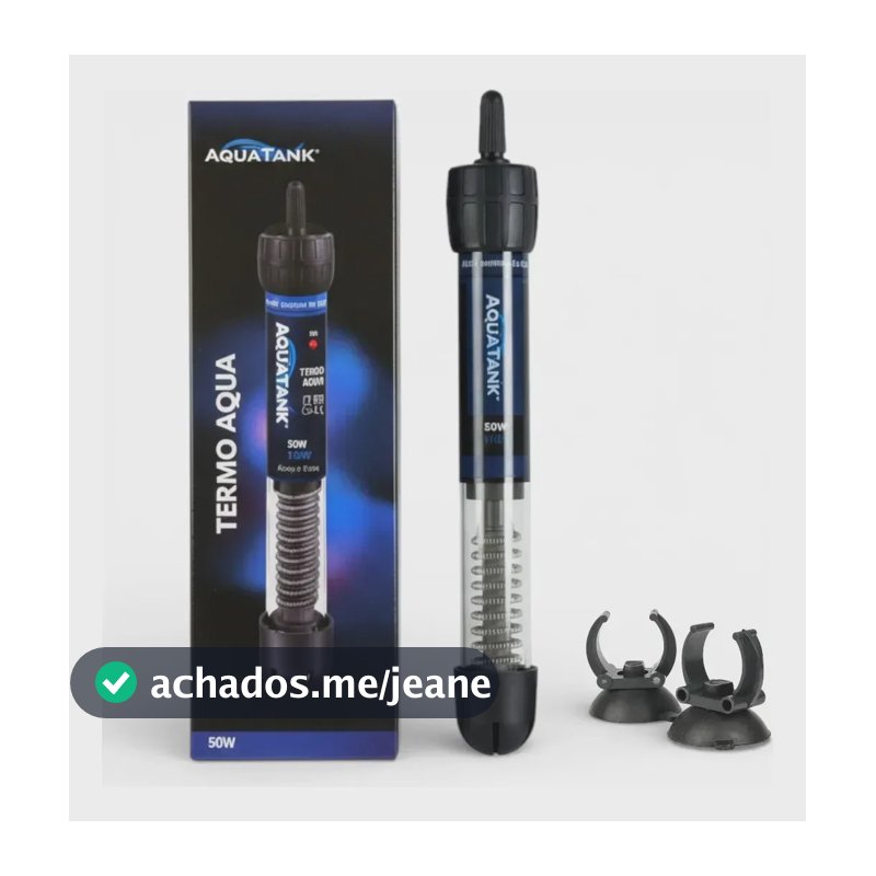 Termostato Aquecedor 50w Aquário Aquatank Submerso 127v