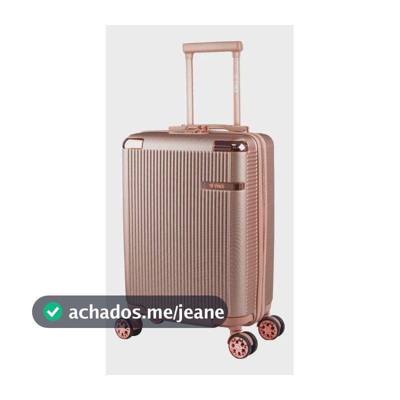 Mala De Viagem Bordo 10kg Cosmopolita P Yin's Rose Listras