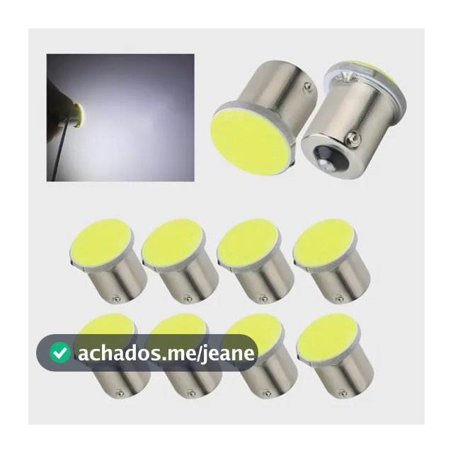 Kit 10 Lampada Cob Led Ba15s 1 Polo Cores Atacado
