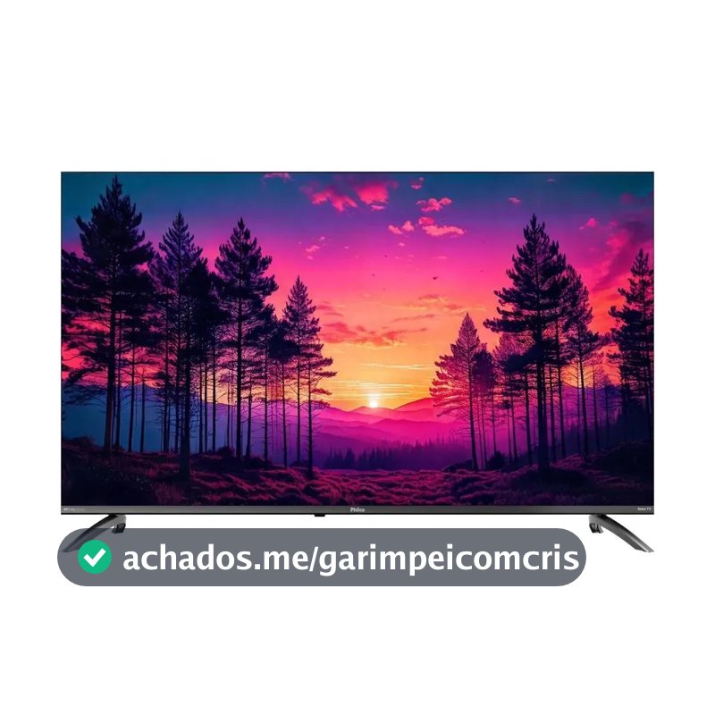 Smart TV Philco 50" Polegadas 4K UHD Roku TV HDR10 Dolby Audio WiFi P50CRB