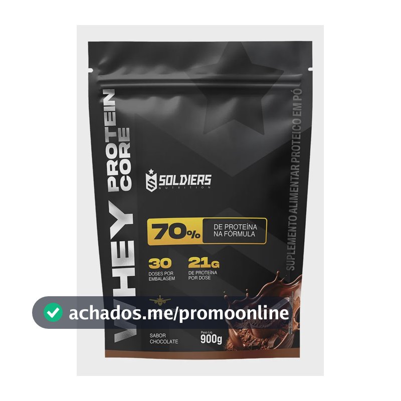 Whey protein Soldiers Nutrition em pó sabor Chocolate x 900g