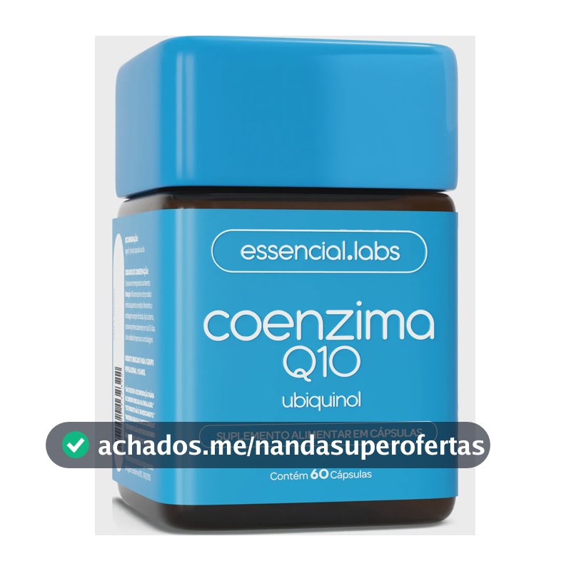 COENZIMA Q10 UBIQUINOL 100mg por Cápsula - 60 Cápsulas - Fórmula Concentrada com Matéria-prima Importada